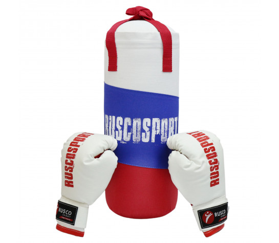 Набор боксёрский для начинающих "RUSCO SPORT"  ТРИКОЛОР красный 4oz image