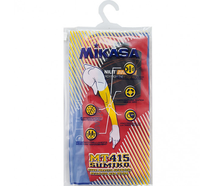 Нарукавники волейбольные "MIKASA", MT415, one size, ярко-красный-фото 2 hover image